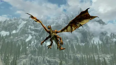 Tundra dragon texture with high poly mesh