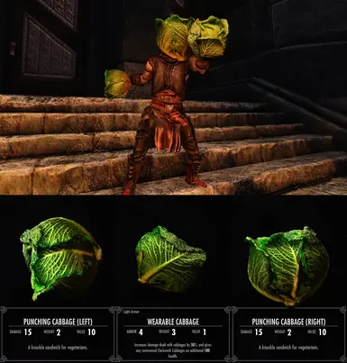 Cabbage Equipment (Alternate Meshes)