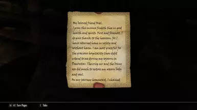 A letter...