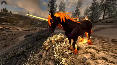One of the new summonable fire unicorn designs