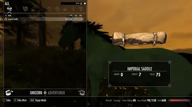 Unicorns can equip saddles, they will just be invisible
