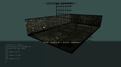 Cell viewed with free camera enabled