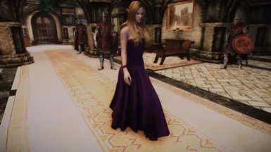 Long Purple Dress