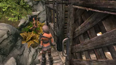 ...now behind my house and can't find her way because of lack of navmesh for my home.