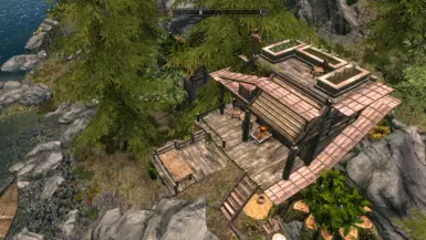 Ranger Cabins SSE places a small shack nearby, has tree and landscape conflicts with my mod pic1