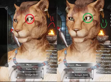 Fix for wonky eye