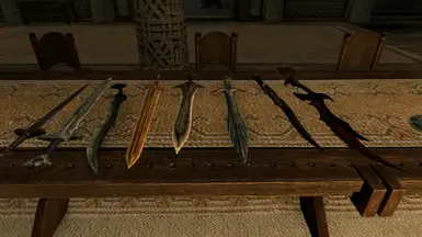 Vanilla Swords with textures applied