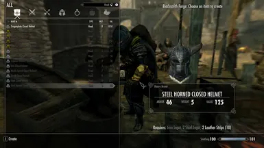 everflame Closed Helmet Demonstration (Steel Horned
