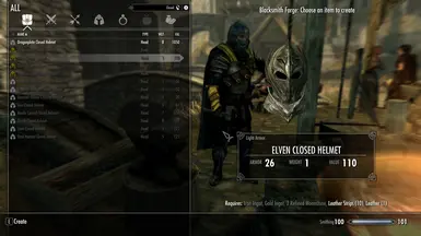 everflame Closed Helmet Demonstration (Elven)