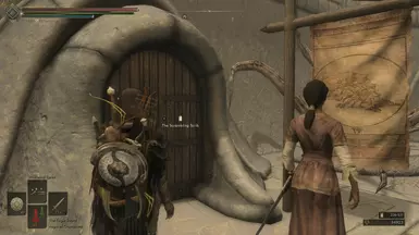 She probably wants to mail something but isn't sure she's in the right place lmao gotta love good ol' Morrowind!