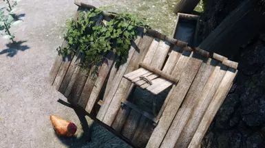 Most coops have a hatch or door for farmers to take the eggs.
