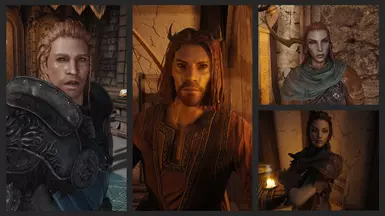 Ulfric, Elrindir, Irileth, Jenassa - screenshot by Nat using different textures and ENB setup