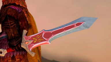 Close-up of Dragon Knight Sword