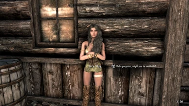 Lucy L'Fay is located in Riften marketplace