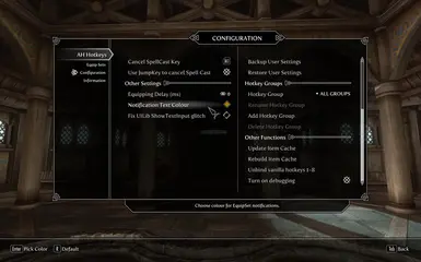 skyrim keyboard functions