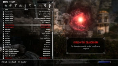 status Agent bjerg Curse of the Dragonborn -- A Vampire and Werewolf Hybrid Mod at Skyrim  Special Edition Nexus - Mods and Community