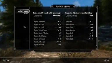 Frostfall mcm discount menu bug