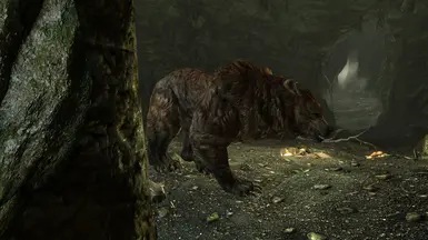 Skyrim Anniversary Edition - Tpose Cave Bear Fight 