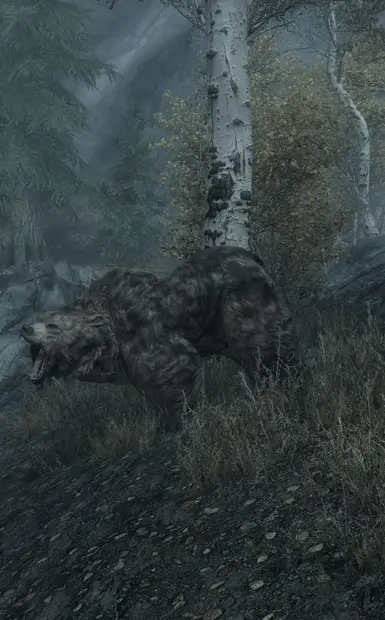 Skyrim Anniversary Edition - Tpose Cave Bear Fight 