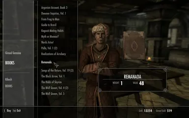 Giraud Gemane Sells Books (Bards College Merchant)