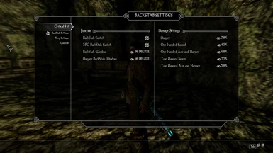 Critical Hit - Backstab and Parry in Skyrim Special Edition (Unsupported)