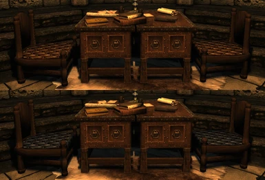 Before (Top) and After (Bottom). Juniper's College of Winterhold - SFCO Patch .