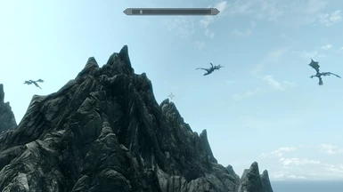 dragons flies above the town