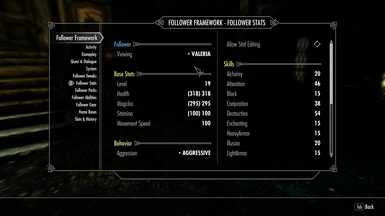 Nether S Follower Framework At Skyrim Special Edition Nexus Mods And Community