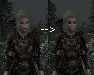Comparison with Vanilla - No extruded pauldrons