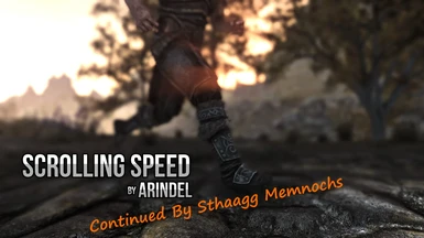 Scrolling Speed Continued - adjust your running speed with mouse wheel