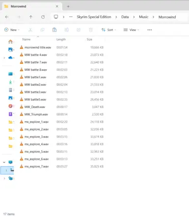 File structure for Morrowind