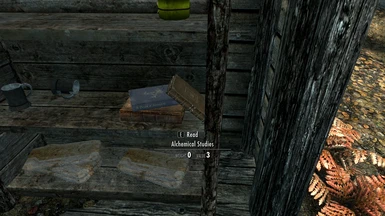Book on Shelf in the Alchemist Shack