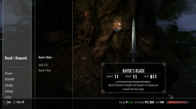 Hard version - Nerfed Rayek's Blade