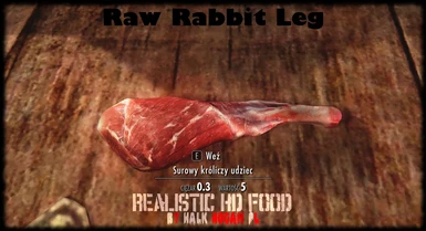 Raw Rabbit Leg