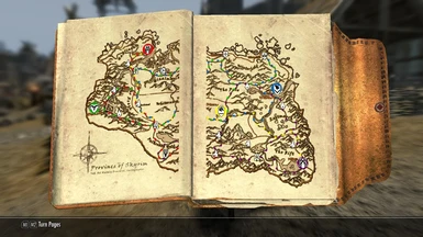 Map in the Guide book