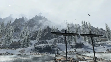 Visible from Windhelm, and other areas