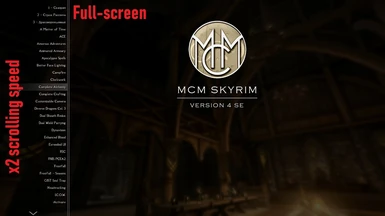 Full-screen MCM