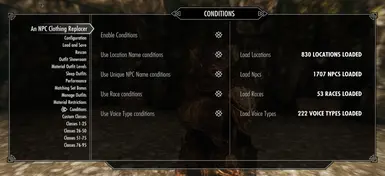Conditions MCM