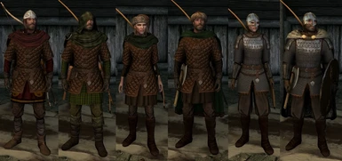 Hide Gambeson variants, and Nordic Steel Lamellar, courtesy of NordwarUA