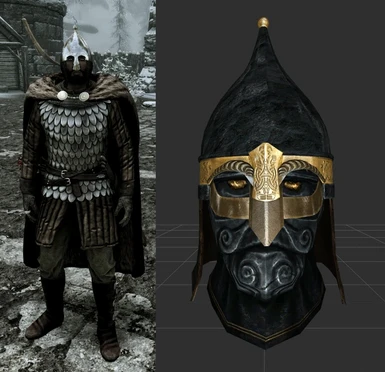 New scale cuirass and gambeson (courtesy of NordwarUA) and Masque of Clavicus Vile replacer using kiberme's Daedric helm