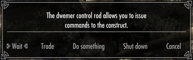 Use the control rod to control your dwemerbot.