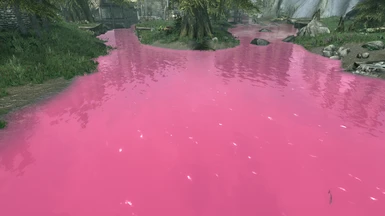 Hot Pink with Smooth Water Textures