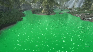 Radioactive Green with vanilla water textures