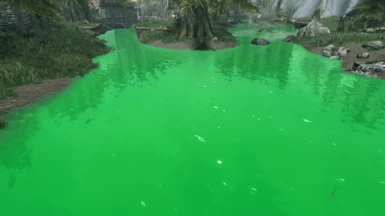 Radioactive Green with Smooth Water Textures