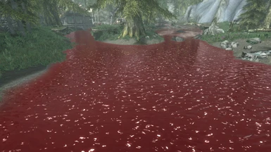 Blood Red with vanilla water textures