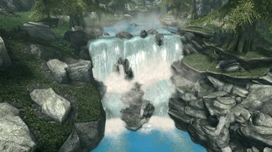 Waterfall issue not noticeable with Tropical Blue color