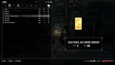Special hallmarked gold ounce, that can be found on some enemies, in stores or in certain locations.