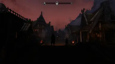Dusk, front gate of Whiterun.