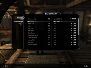 skyrim special edition unlimited training