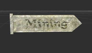 Fixed 'Mining' sign